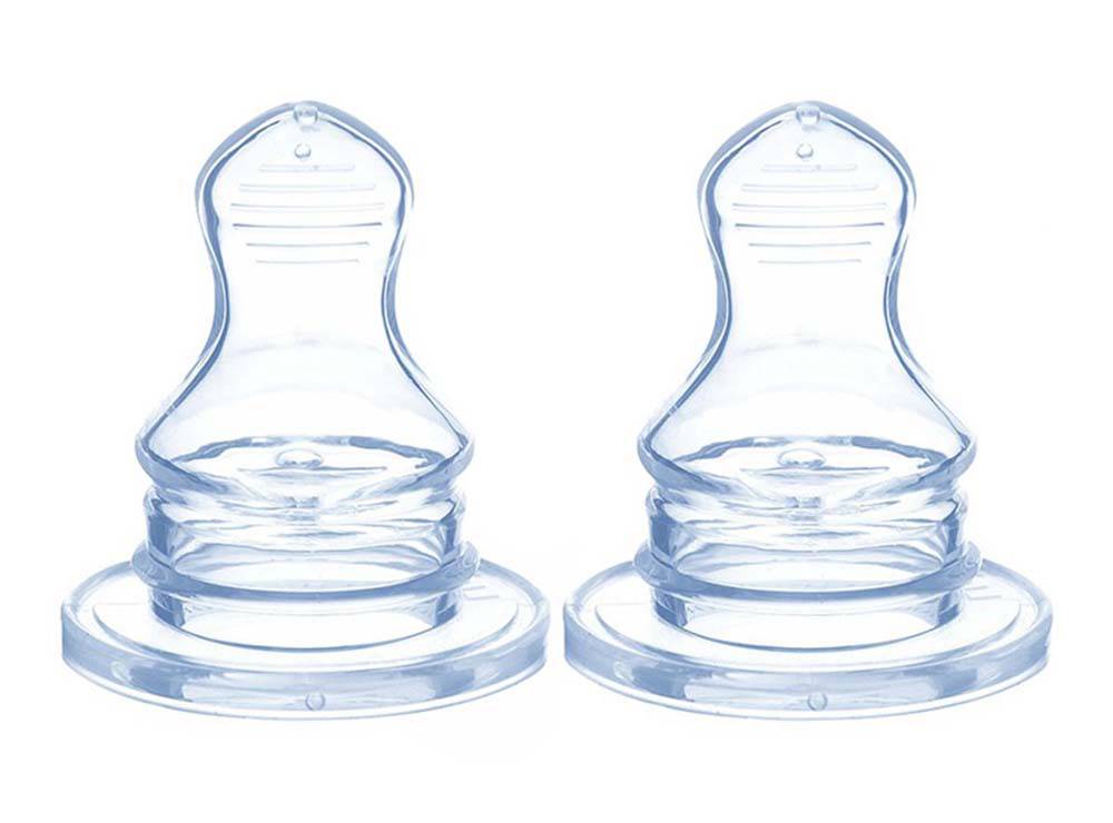 Optimal Orthodontic Silicone Nipple 0M+ 1055 2 Pieces