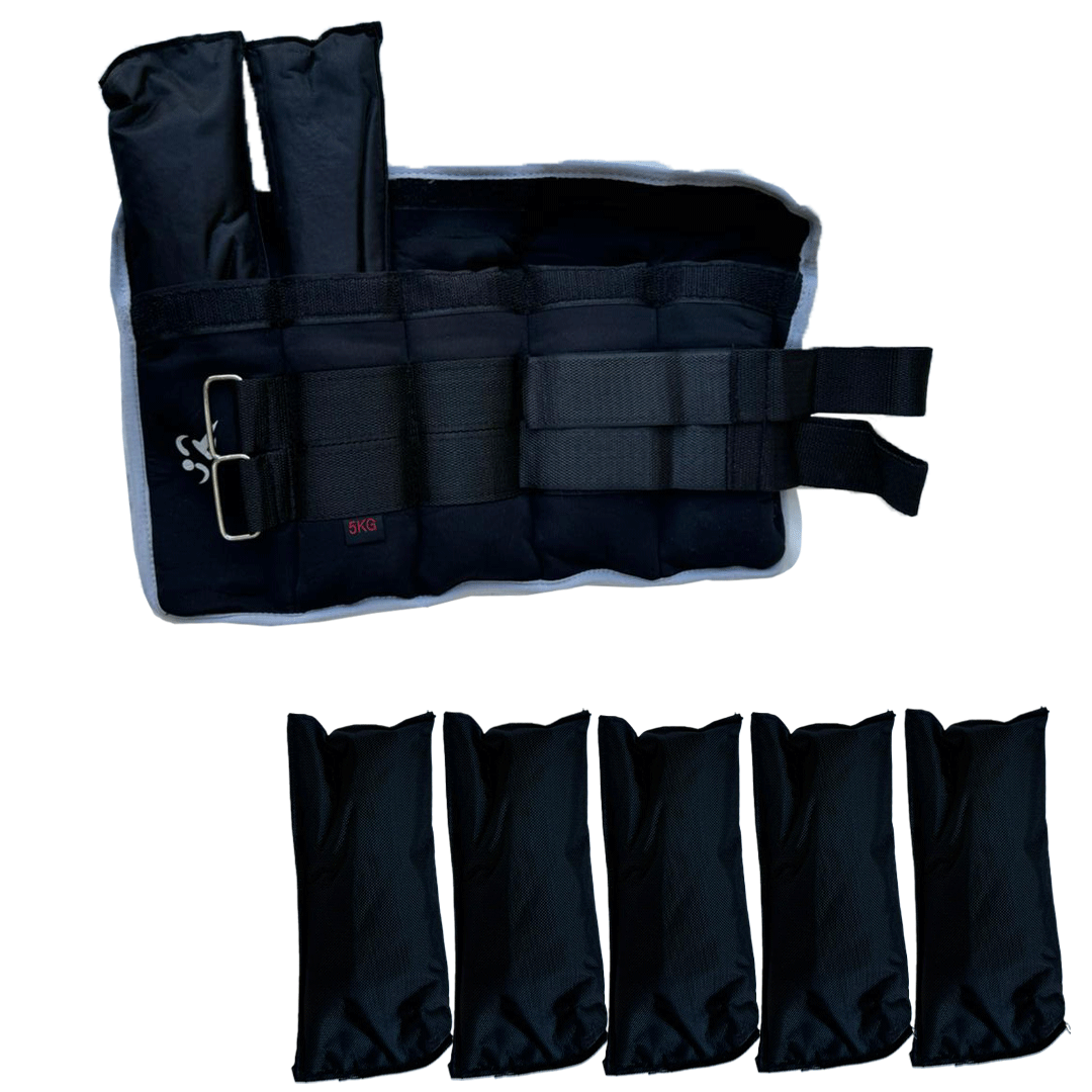 Adjustable Ankle Weight 5Kg Total Pair