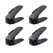 Shoe organizer that doubles closet storage space, black color