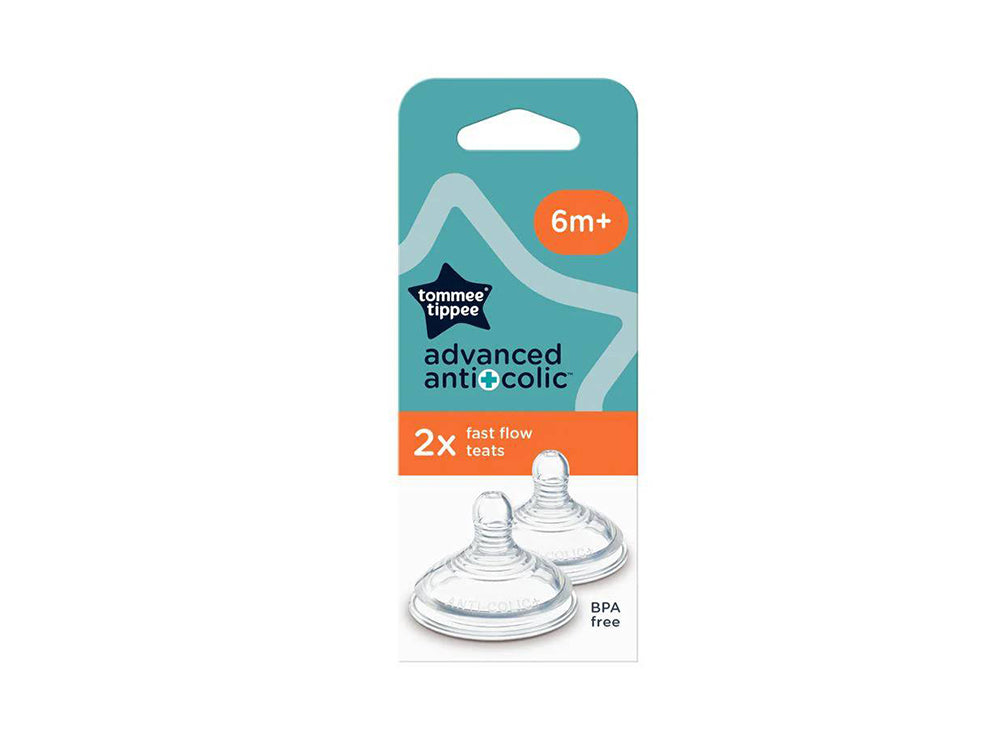 Tommee Tippee Anti Colic Fast Flow Teats 2 Pieces