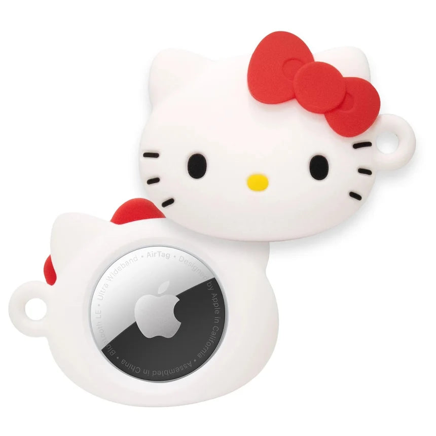 Hello Kitty Silicone Protective Cover For Apple AirTag GPS Case Tracker  Keychain