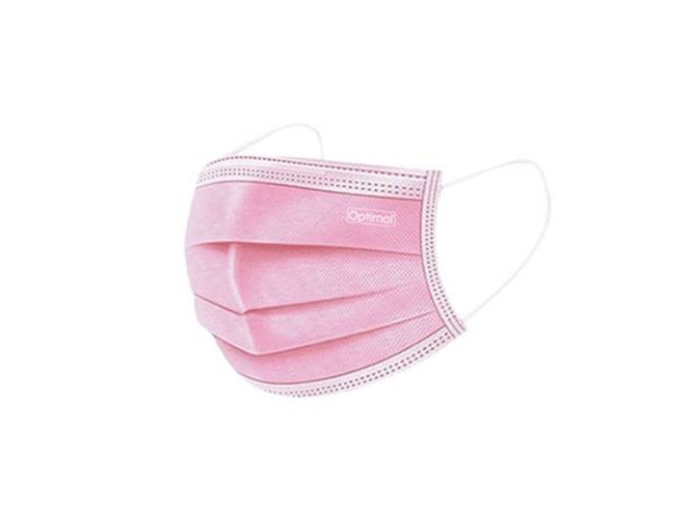 Optimal Face Mask Kids Pink 50 Pieces