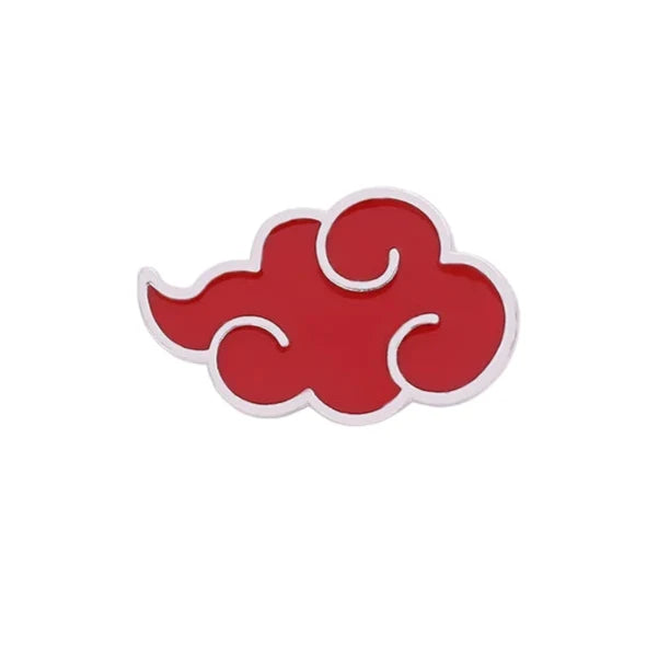 naruto akatsuki red cloud enamel pin for fabric jackets and bags