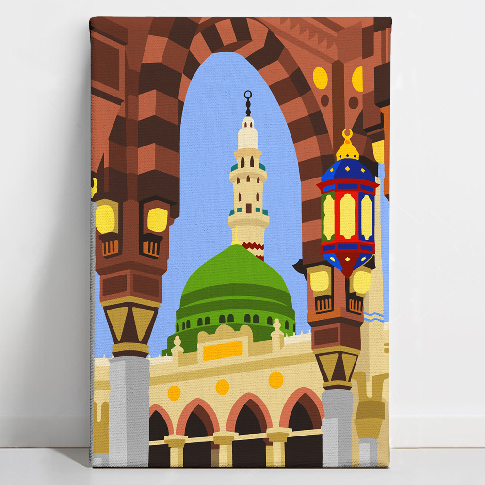 uPaint Sacred Mosque of Medina Paint By Numbers Kit