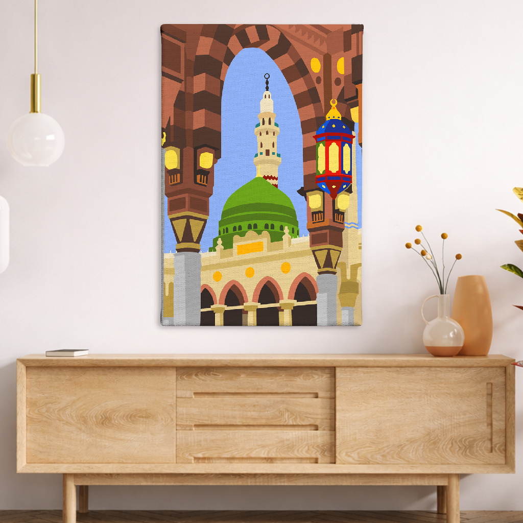 uPaint Sacred Mosque of Medina Paint By Numbers Kit