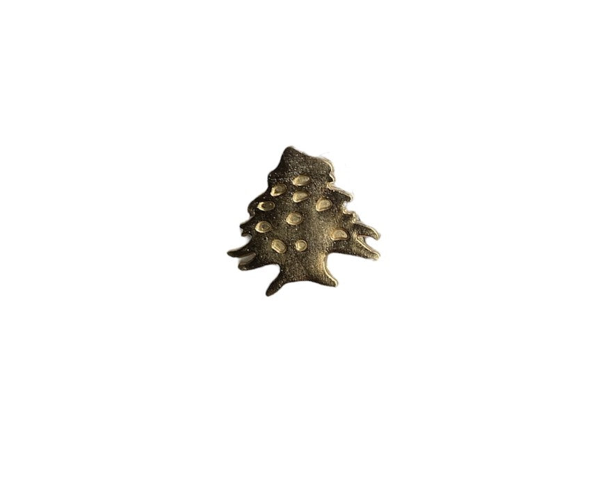Brass Lebanese Cedar Pin