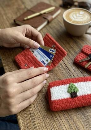 Crochet Lebanon Mini Card Wallet