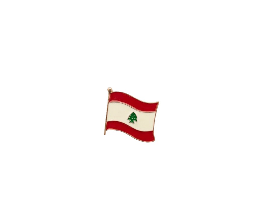 Lebanon Flag Enamel Pin