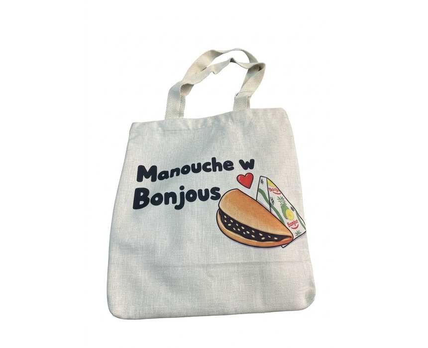 Manouche w Bonjus Canvas Tote Bag