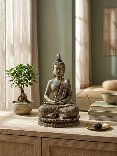 Meditating Buddha Statue