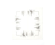White Christmas Forest and Reindeer Square Tablecloth (1m x 1m)