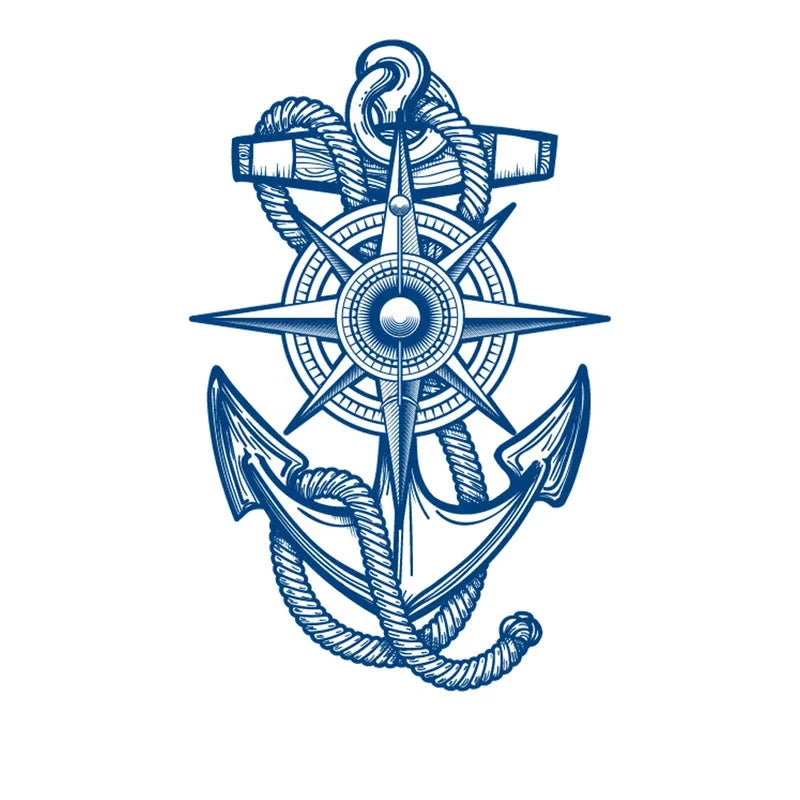 Anchor Semi Permanent Large Jagua Tattoo