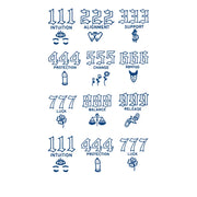 Angel Numbers Jagua Tattoo Designs