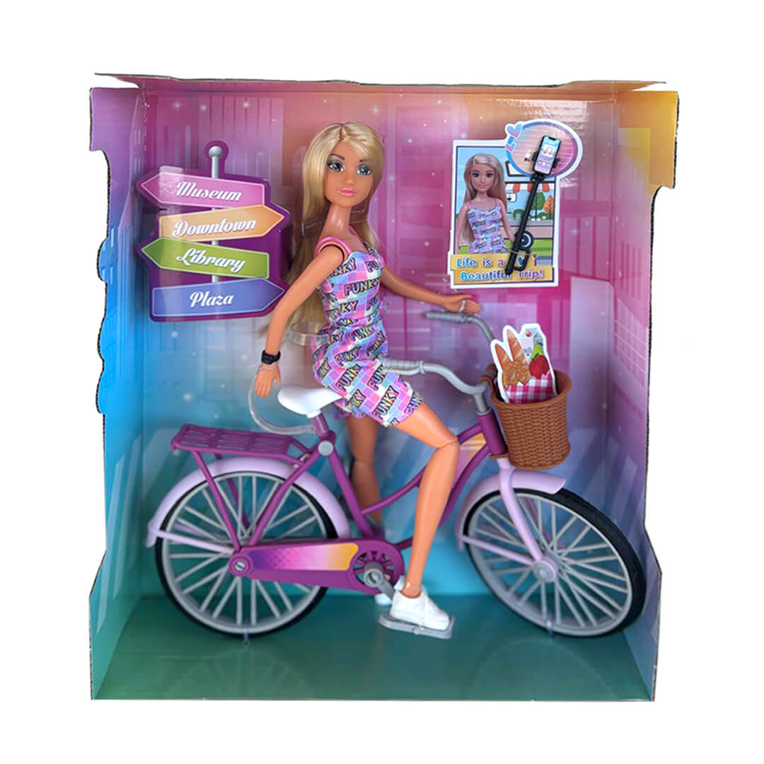 Anlily Doll with Bicycle - Creative Pretend Play Fun