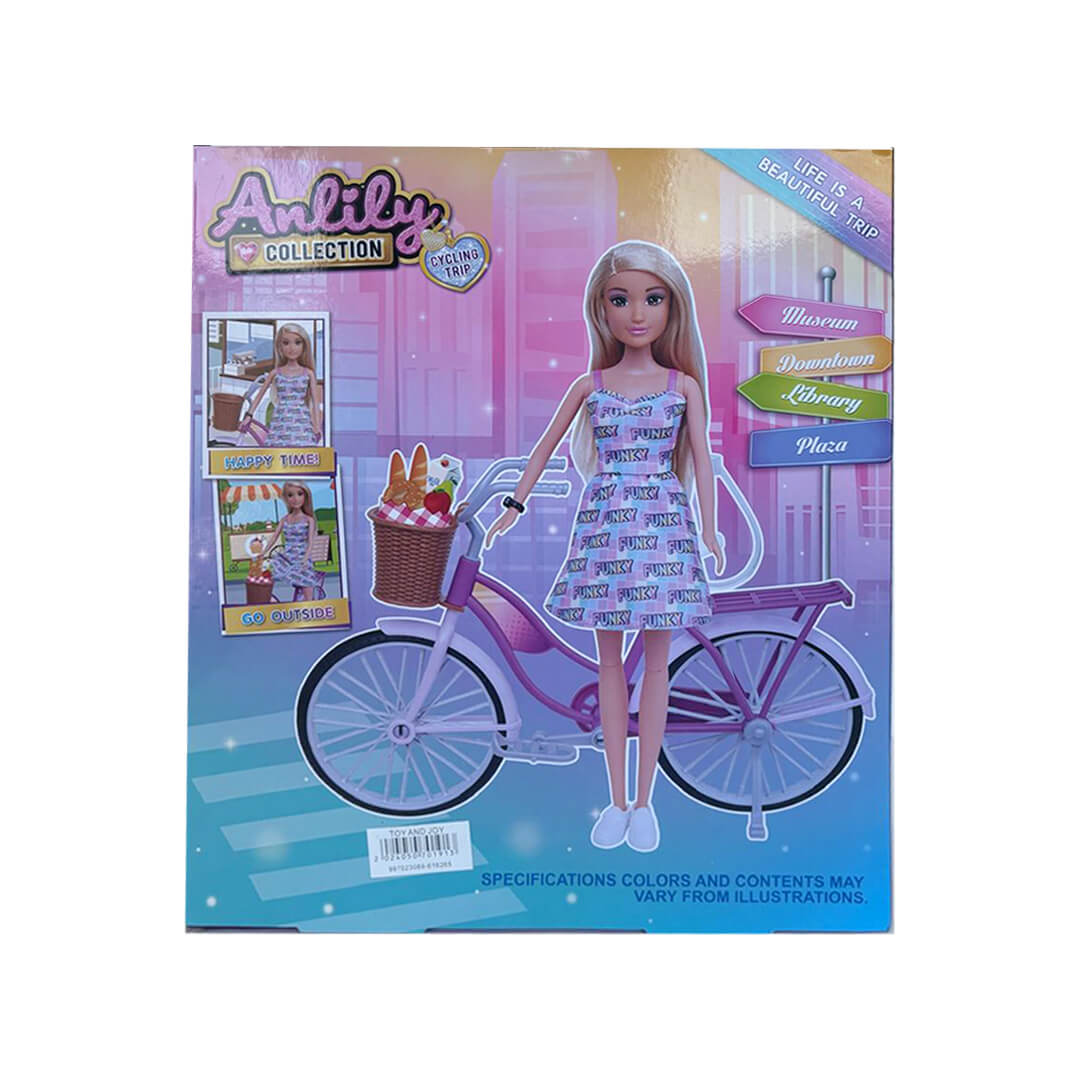 Anlily Doll with Bicycle - Creative Pretend Play Fun