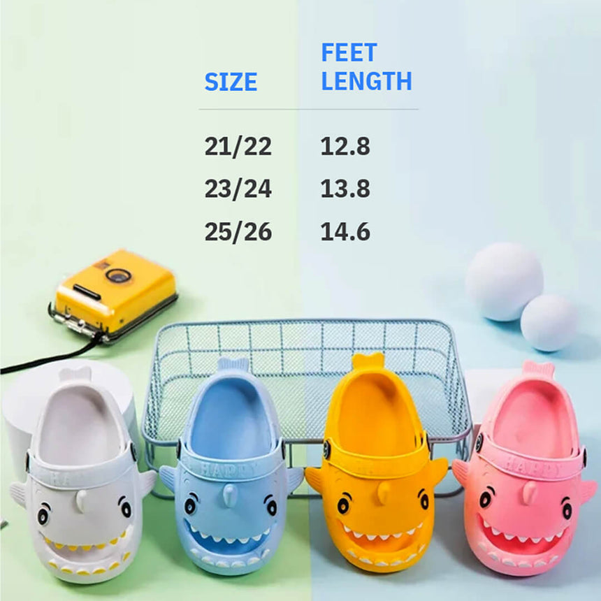 Anti Slip Toddlers Baby Shark Crocs - 4 colors