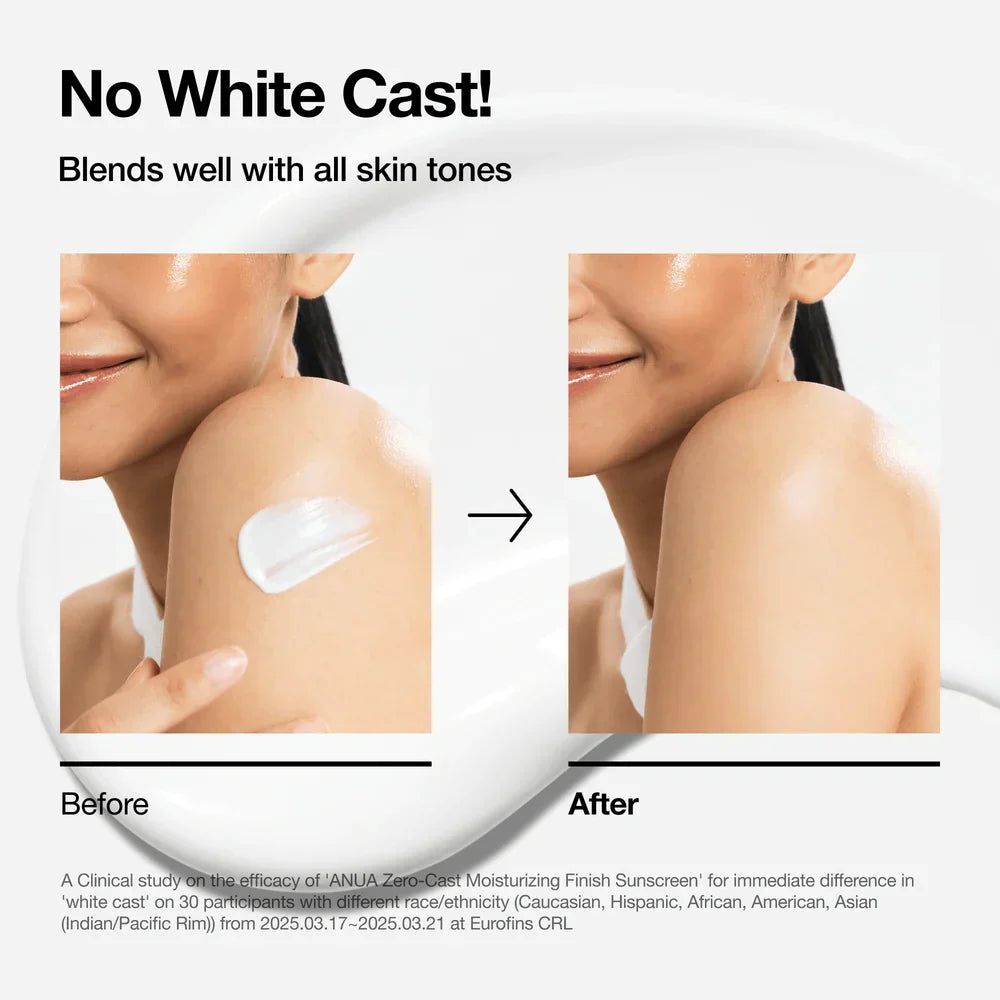 Zero-Cast Moisturizing Finish Sunscreen SPF 50