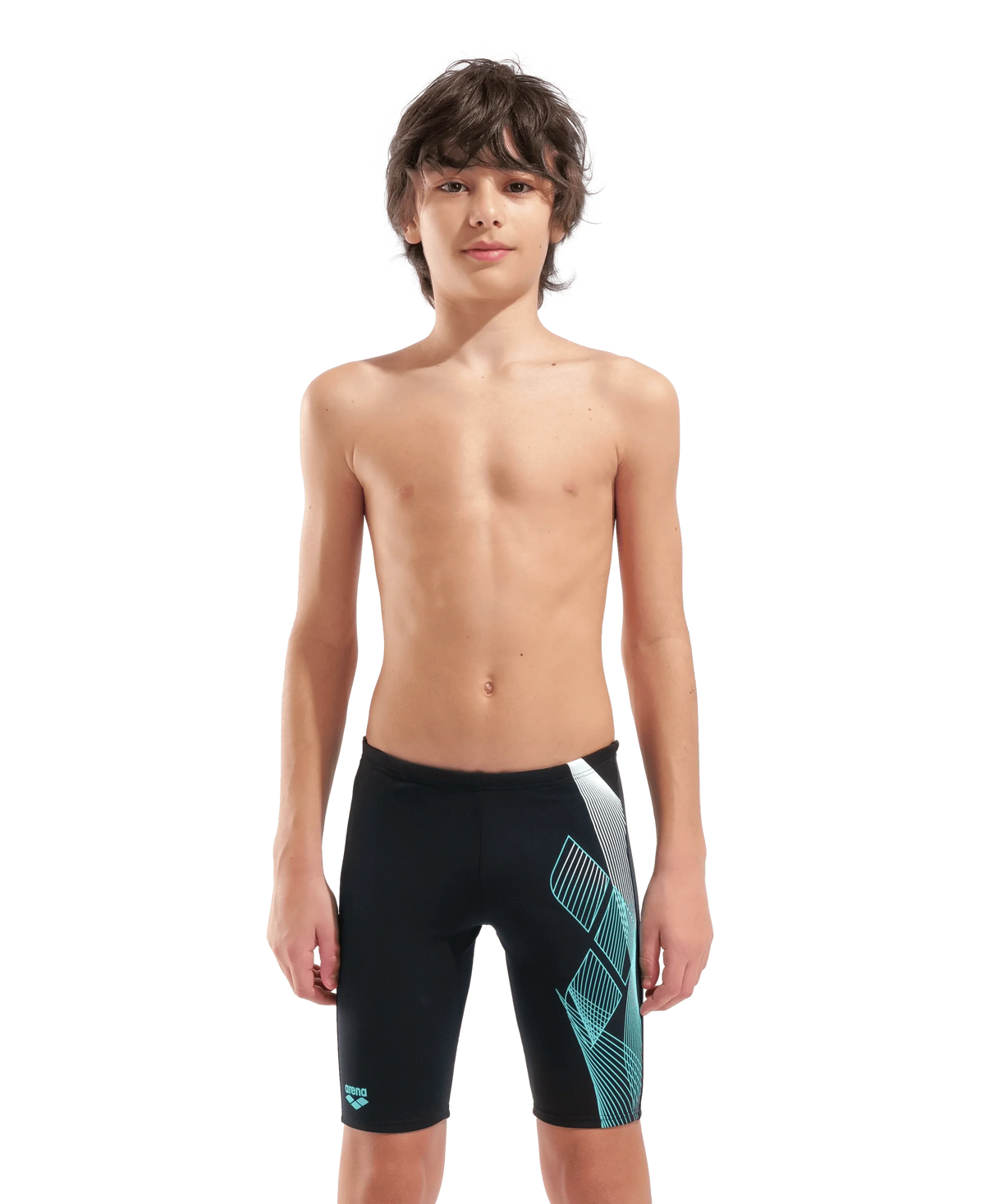 Arena Boys Training Swim Jammers Sea Water Black