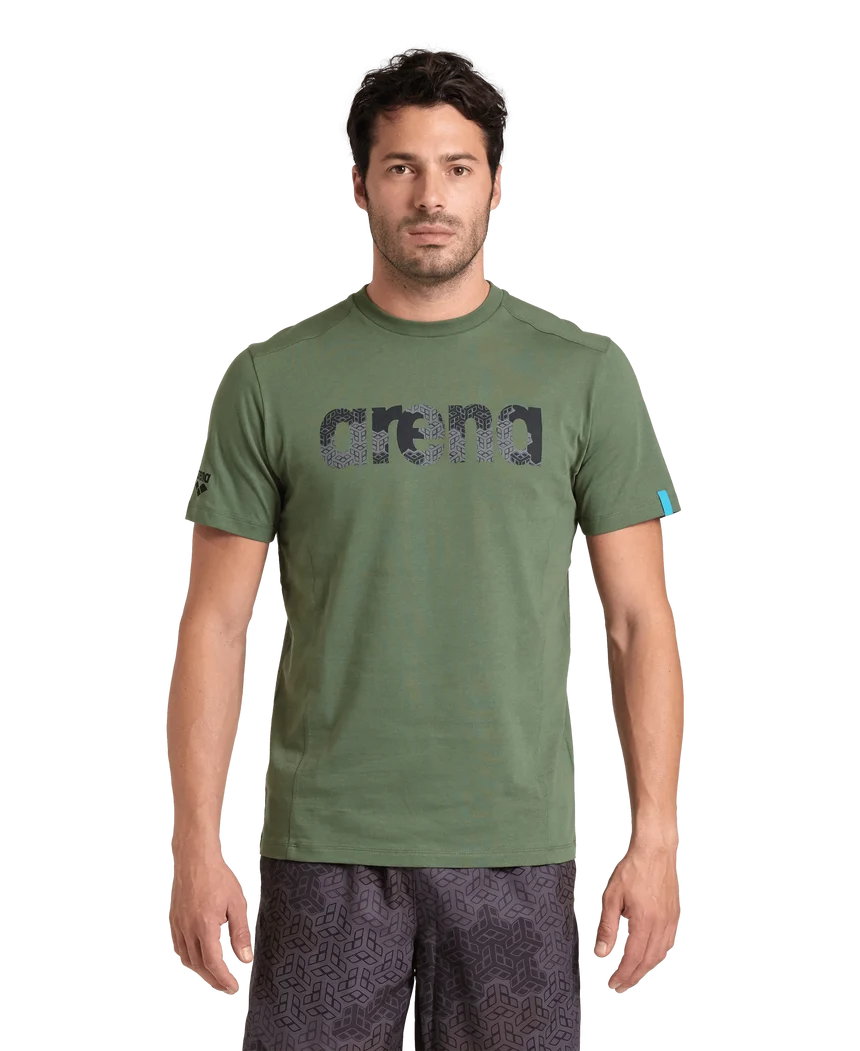 Arena Unisex Cotton Logo T-shirt Sage