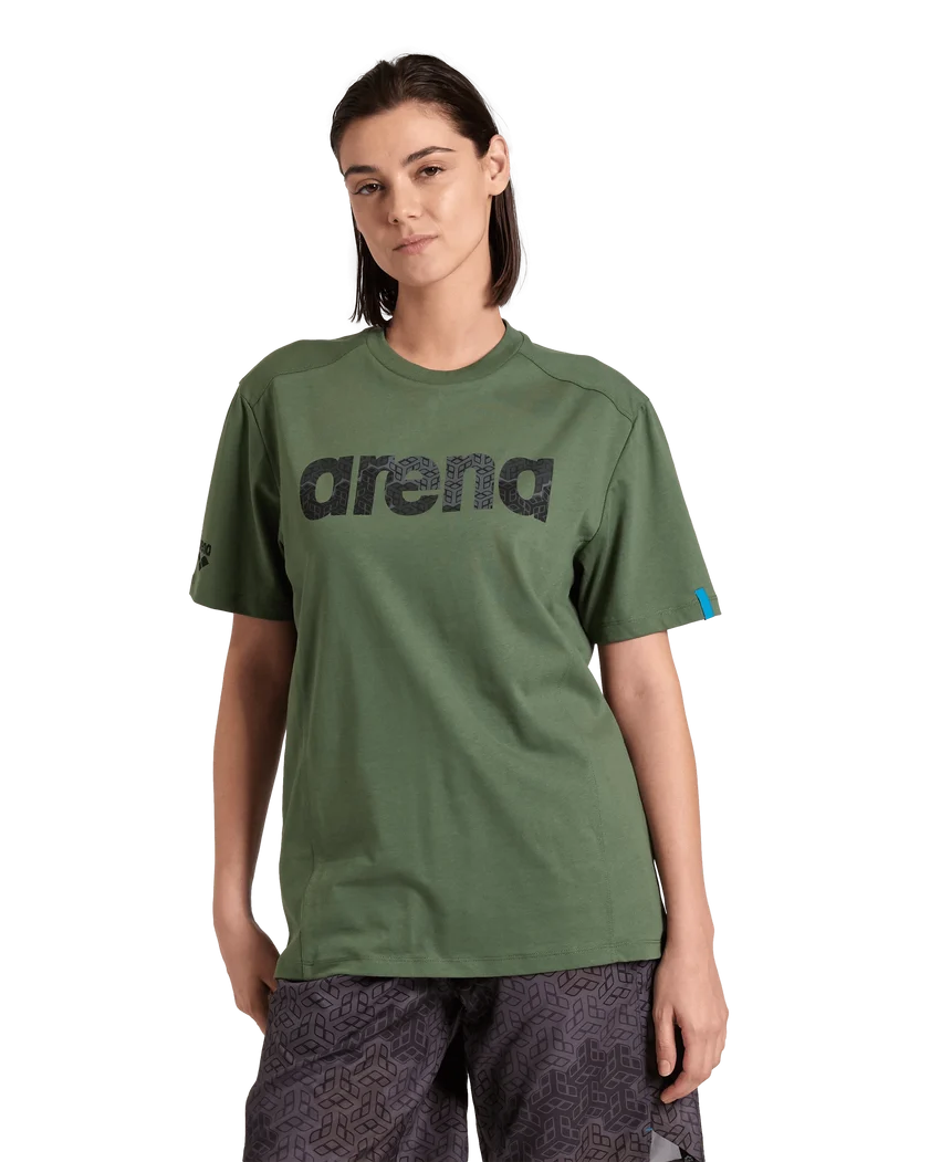Arena Unisex Cotton Logo T-shirt Sage