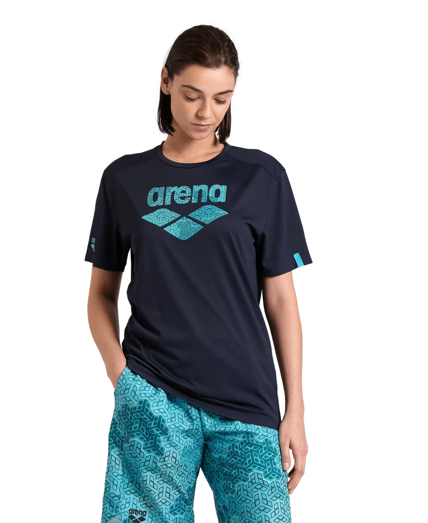 Arena Unisex Logo T-shirt Navy MaxDry Eco