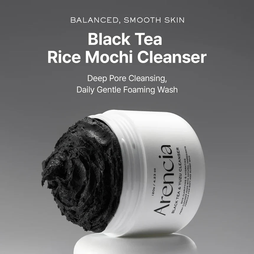 Black Tea Rice Mochi Cleanser 120g