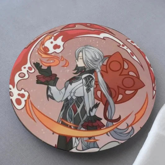 Genshin Impact The Knave Father Arlecchino Coaster