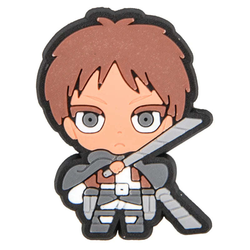 Eren Jaeger Attatck on Titan Shingeki No Kyojin Croc Charms for Crocs | Jibbitz