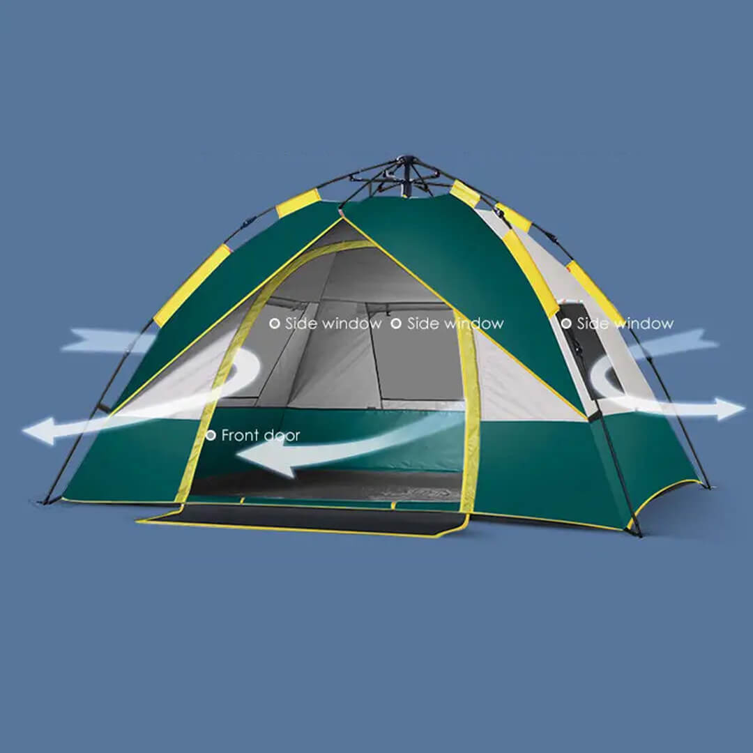 Automatic Waterproof Breathable Camping Tent 3-4 Persons