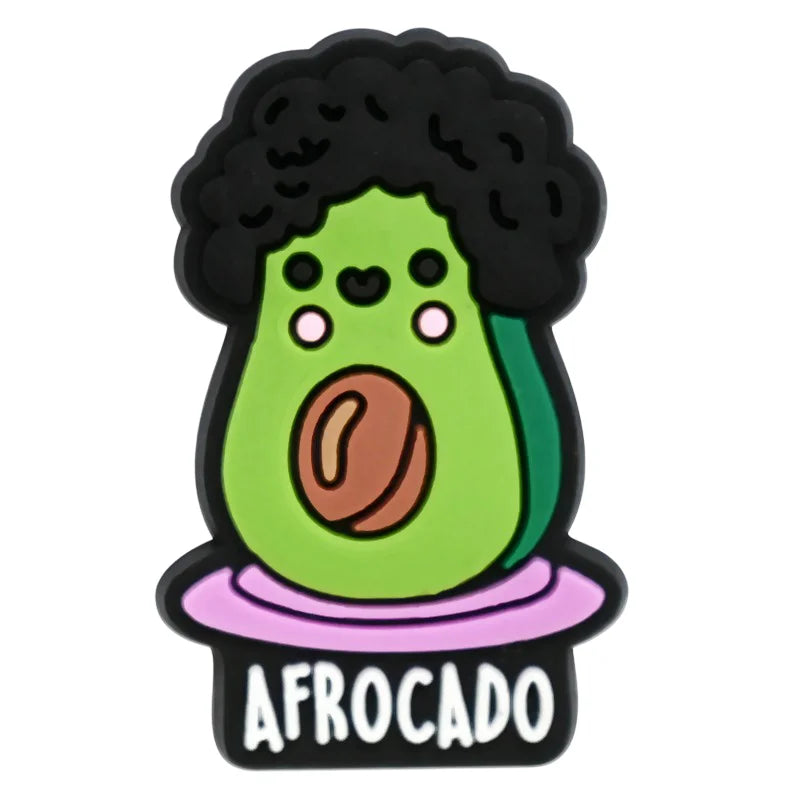 Afrocado Avocado Fruits and Vegetables Croc Charms for Crocs | Jibbitz