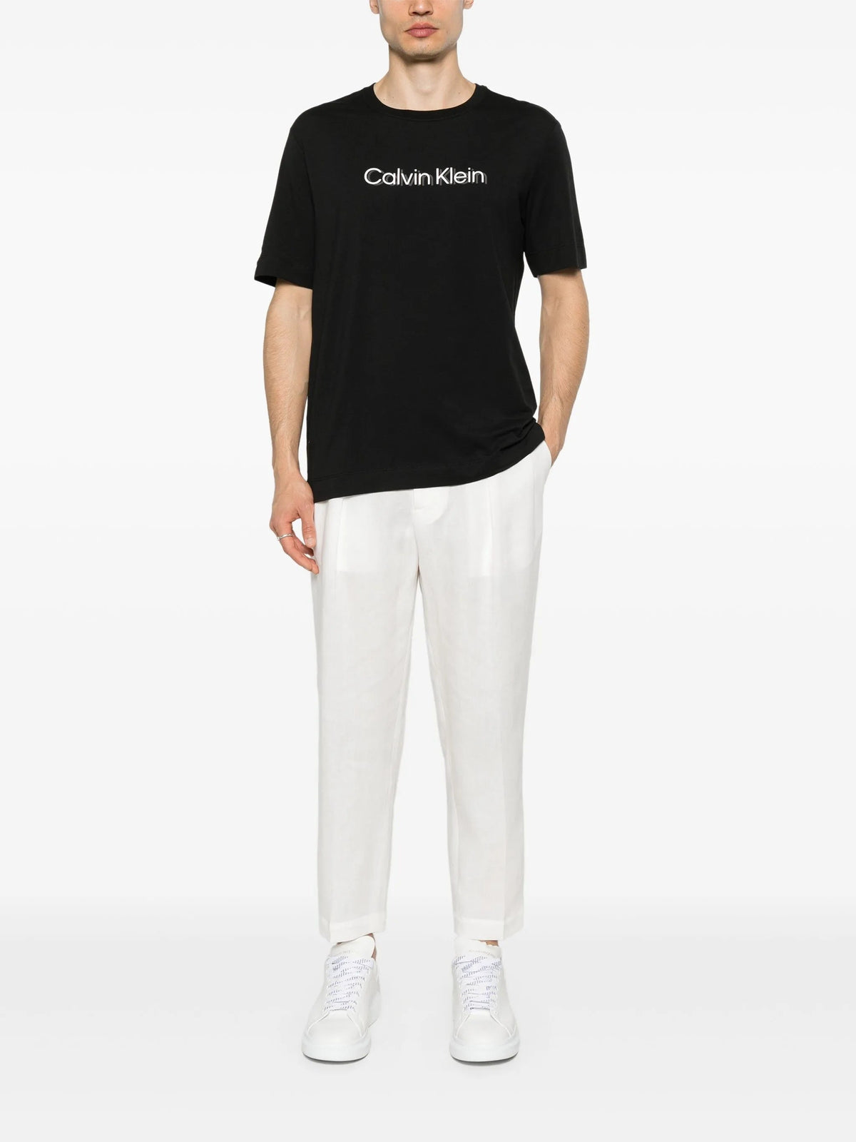 Calvin Klein Men Black Logo T-shirt
