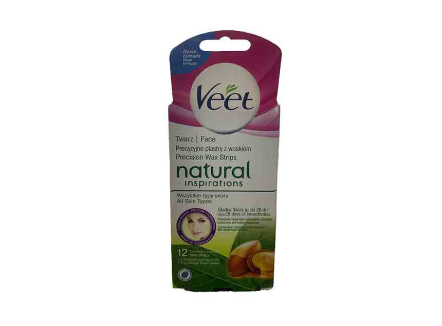 Veet Natural Face Mini Wax Strips 12 Pieces