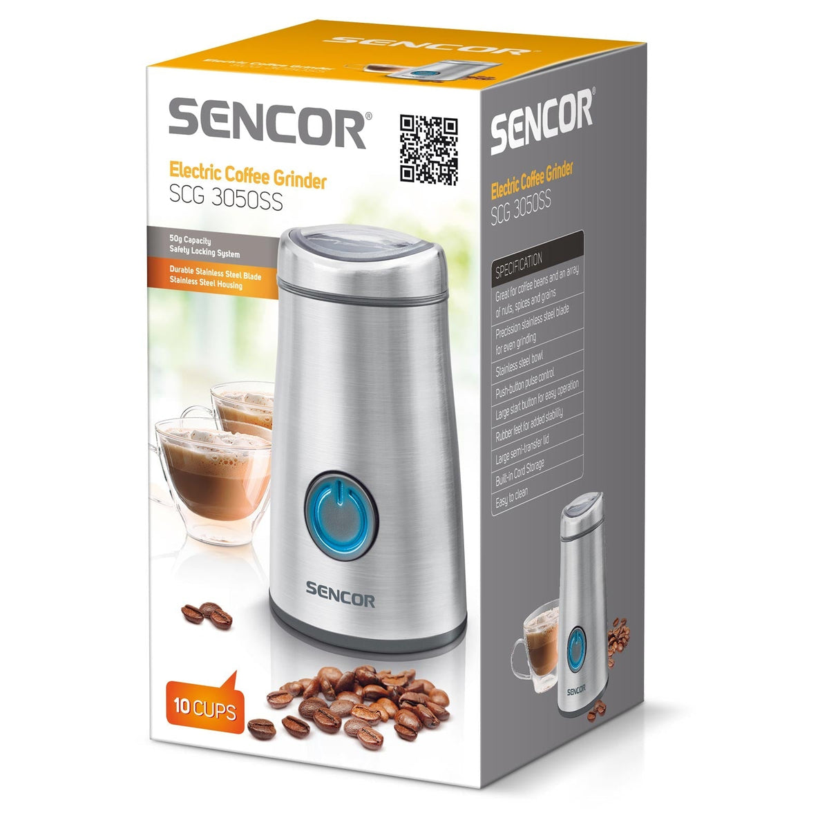 Stainless Steel Electric Coffee Grinder Grinders Stainless Steel Electric Coffee Grinder Stainless Steel Electric Coffee Grinder Sencor