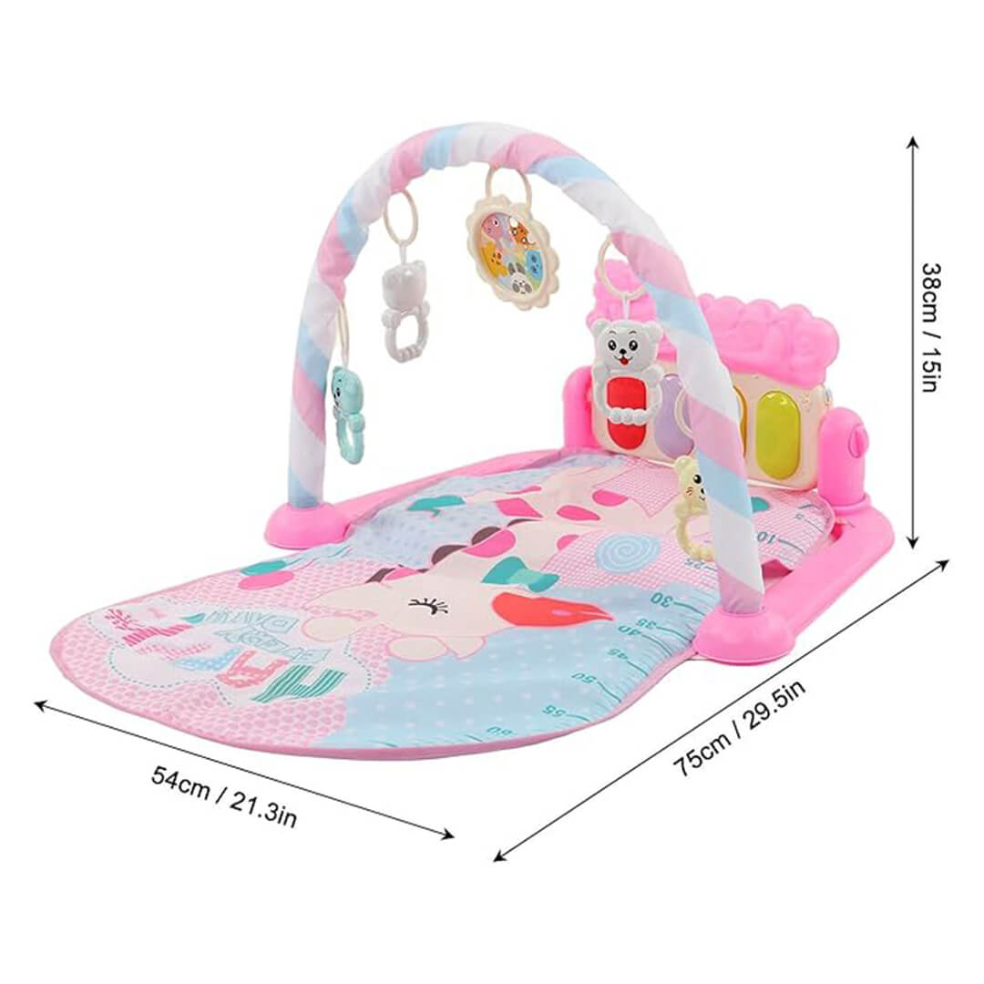 Babies Portable Activity Play mat - Giraffe Pink