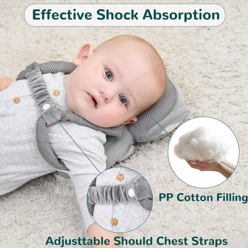 Soft cotton baby safety backpack head cushion