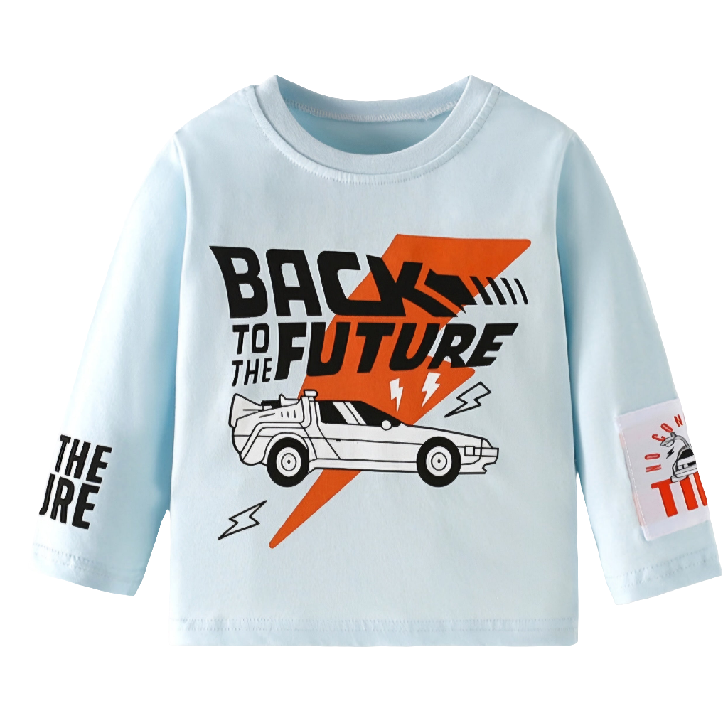 Boys’ Cotton Long-Sleeve Top | 1–9Y
