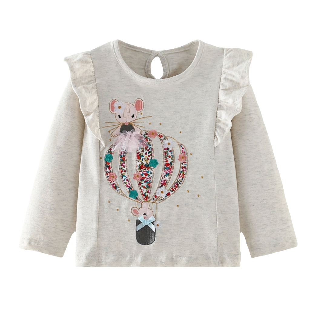 Kids’ Cotton Long-Sleeve Top | 1–9Y
