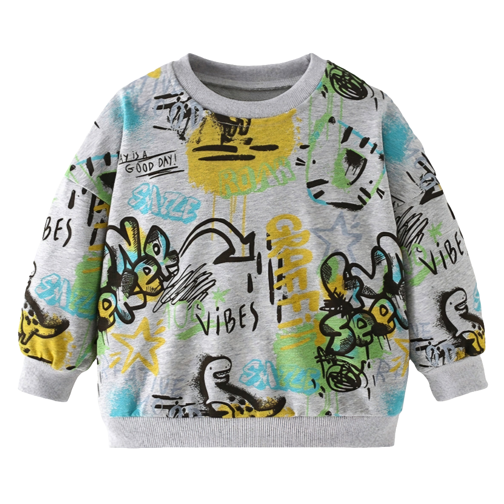 Kids’ Cotton Long-Sleeve Sweater | 1–9Y