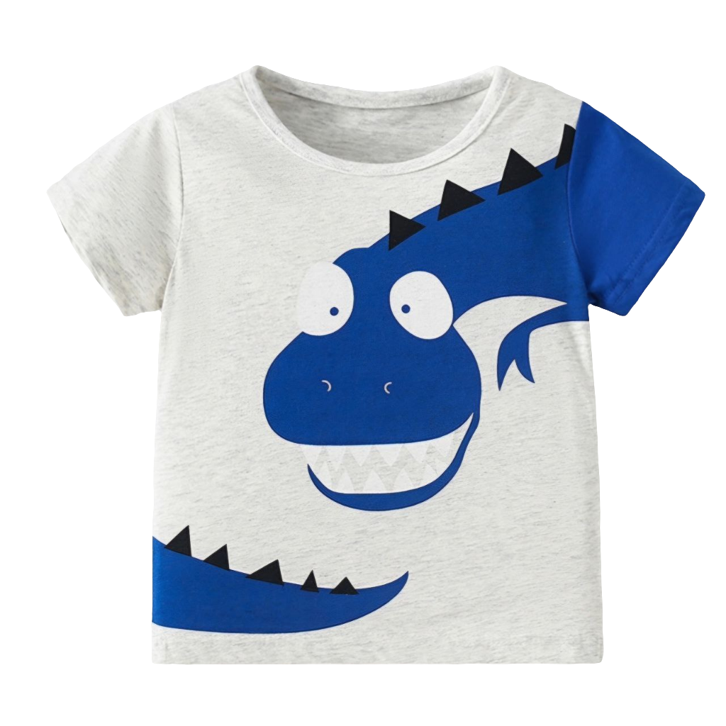 Kids’ Cotton Dinosaur T-Shirt | 3–9Y
