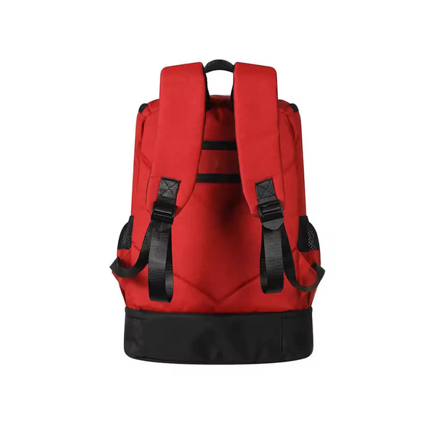 Basketball backpack with top xipper and adjustable shoulder straps