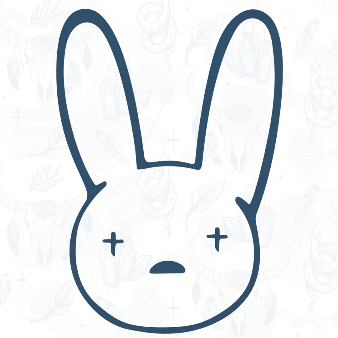 bad bunny tattoo from inkbee store