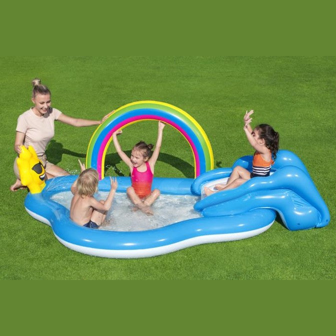 Bestway Rainbow Slide Inflatable Pool 257cm x 145cm x 91cm by Bestway
