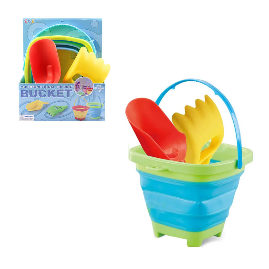 Foldable Sand And Snow Play Bucket Set