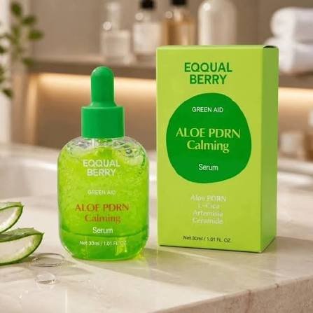 EQQUALBERRY Green Aid Aloe PDRN Calming Serum, 30ml