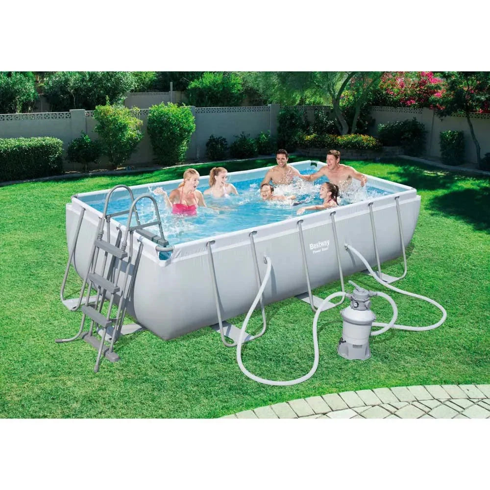 Power Steel 404x201x100cm Rectangular Tubular Pool home pool Power Steel 404x201x100cm Rectangular Tubular Pool Power Steel 404x201x100cm Rectangular Tubular Pool Bestway