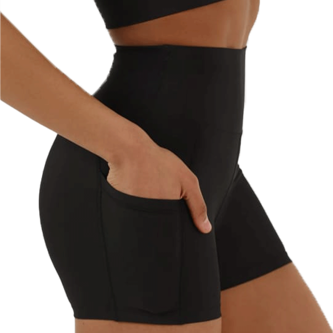 Pocket Short Tights Black