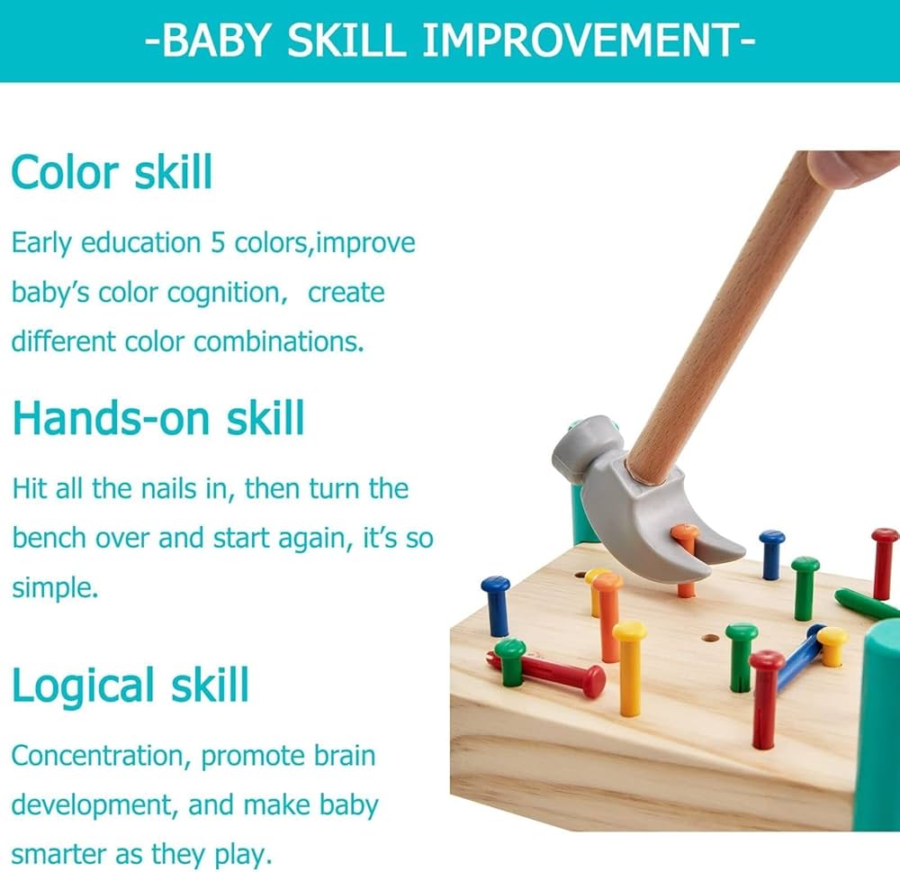 Wooden Knock Nails Toy