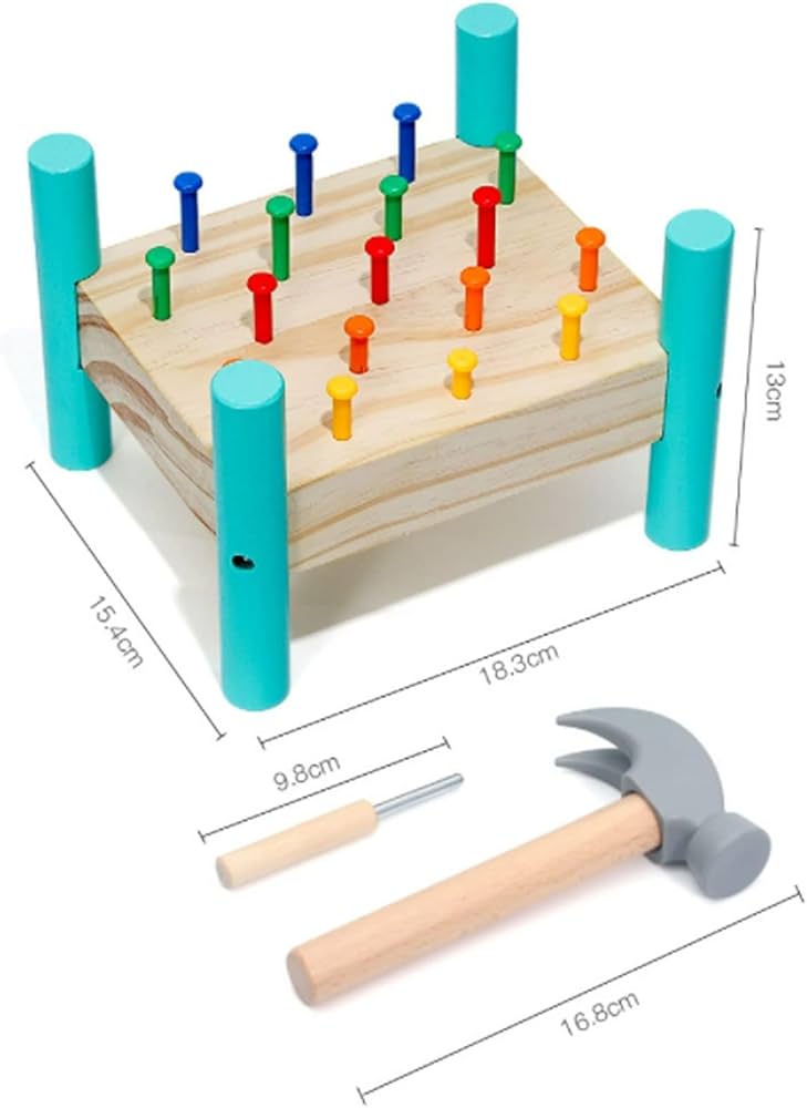 Wooden Knock Nails Toy