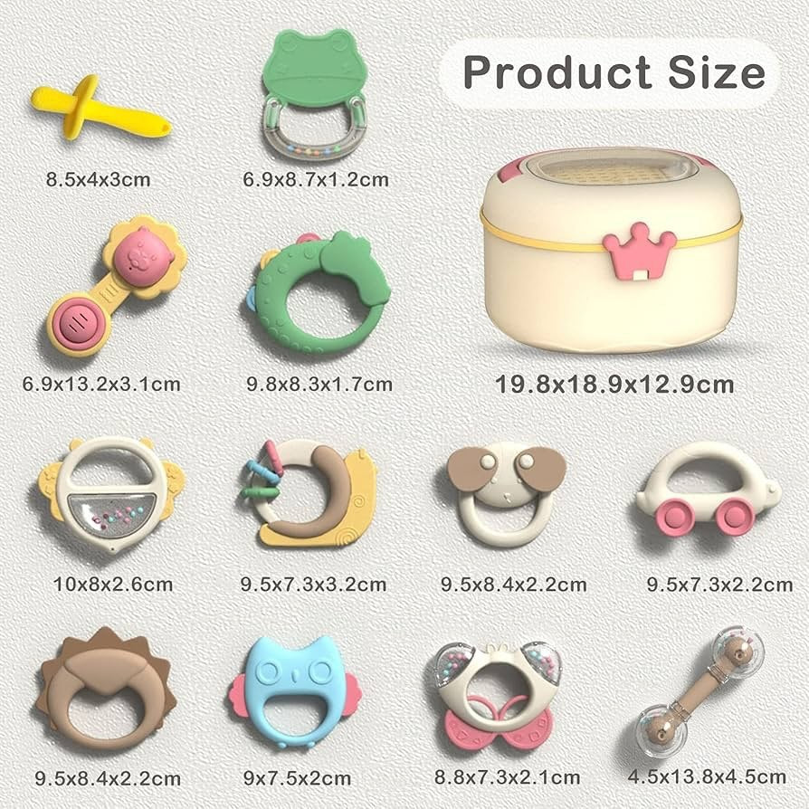 Musical Rattle Teether Set