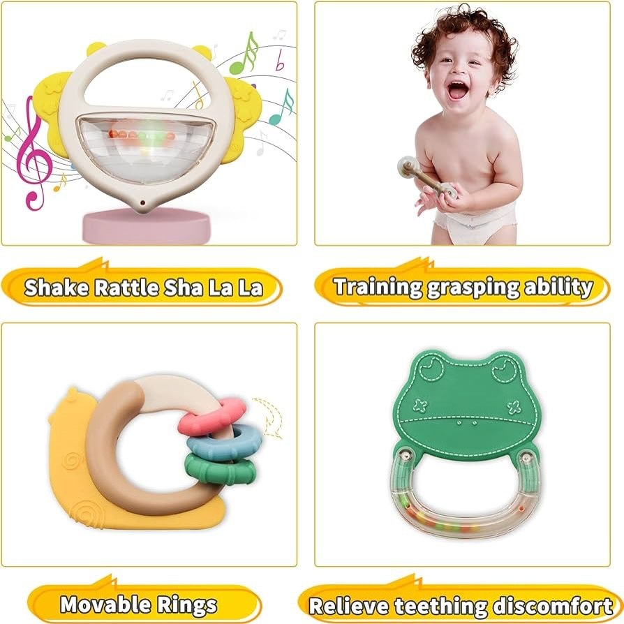 Musical Rattle Teether Set